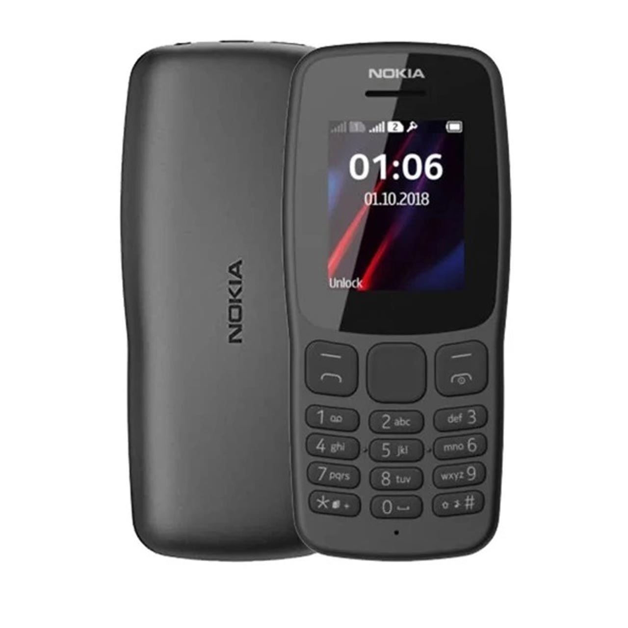 گوشی موبایل Nokia مدل 106-2018 دو سیم‌ کارت - مشکی (مونتاژ ایران)